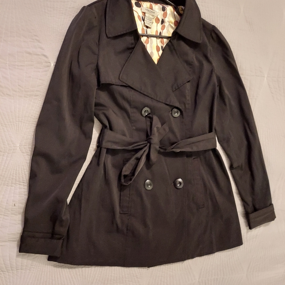 Womens black classic coat